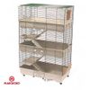 Jaula Tommy 102 C3 de 3 pisos - - Cubeta beige