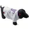 Tee-shirt pour chien Rodney blanc - taille S : longueur du dos 20 cm