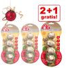 Pelotas-snacks para morder 8 en 1 Delights 2 + 1¡gratis! - - M (3 x 2 unidades)