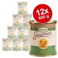  Voordeelpakket Lukullus Gourmet 12 x 800 g - - Kalf met havervlokken, peer & prei 