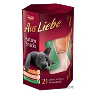 Animonda ""uit liefde"" kattensnoepjes - - Voordeelpak 4 x 21 Zakjes (à 7 x met Eend, Zalm, Kattenmunt)