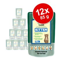 James Wellbeloved Kitten Zakjes Kattenvoer 12 x 85 g - - Lam