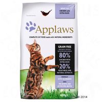 Applaws Kip & Eend Kattenvoer - - Dubbelpak: 2 x 7,5 kg