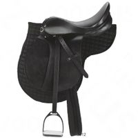 Englischer Ponysattel inkl. Sattelzubeh�r - - Pony schwarz / Sitzgr��e 40cm