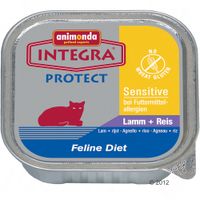 Integra Protect Sensitive Kattenvoer 6 x 100 g - - lam & rijst