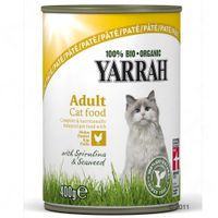 Yarrah Bio Dinner paté Kattenvoer 6 x 400 g - - kip