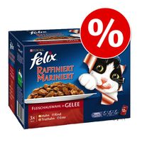 Felix ""Raffiniert Mariniert"" in gelei Kattenvoer 24 x 100 g - - heerlijke vis variatie