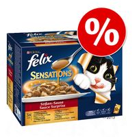 Felix ""Sensations"" in saus Kattenvoer 24 x 100 g - - Visselectie