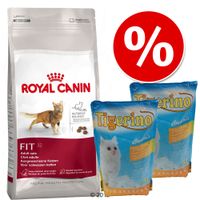 Combipak: Grote zak Royal Canin + 2 x 5 L Tigerino Crystals - - Indoor (10 kg)