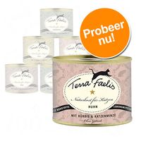 Probeerpakket ""Faelis Menu"" Kattenvoer 8 x 200 g - - Rund, Kalkoen, Kip & Konijn