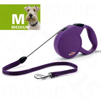 Dog Lead Flexi Classic Medium - 5 m - purple