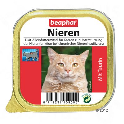 Régime rénal pour chat Beaphar à la taurine 6 x 100 g- 6 x 100 g