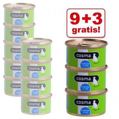 9 + 3 gratis! Cosma Original Goldbrasse - 12 x 170g
