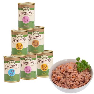Gemischtes Probierpaket Lukullus Gourmet 6 x 400 g - 4 verschiedene Sorten