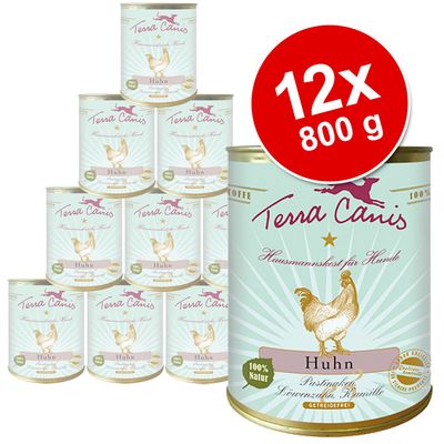 Sparpaket Terra Canis Sensitive 12 x 800 g - Pute mit Kuerbis, Sellerie & Kamille