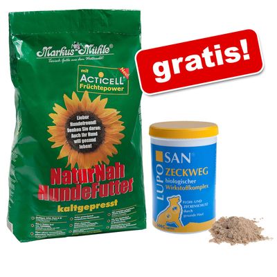 Markus-Muehle NaturNahfutter + 150 g Luposan Zeckweg gratis! - 15 kg