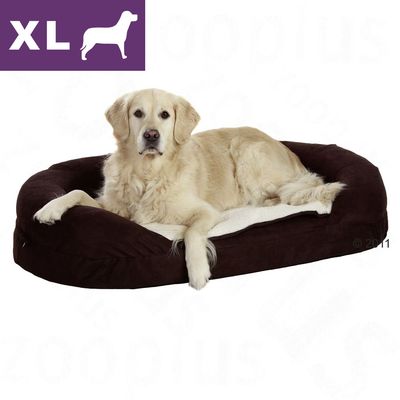 Karlie OrthoBed Oval braun, Groesse XL - ca. L 118 x B 72 x H 24 cm