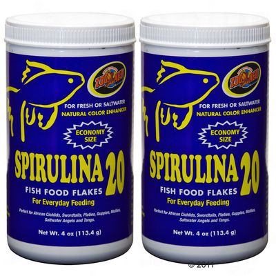 Aliment en flocons Spirulina 20 de Zoo Med- 2 x 113 g