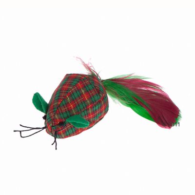 Kattenspeelgoed Scotland Mouse - - ca. 15 cm (incl. veren)