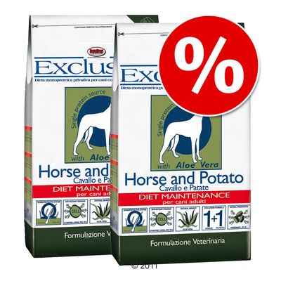 Sparpaket 2 x 15 kg Exclusion Trockenfutter - Pferd & Kartoffel