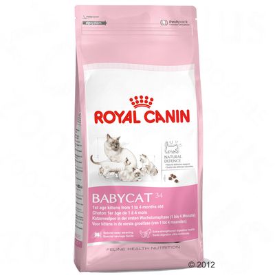 Croquettes pour chaton Royal Canin Babycat 34- 3 x 4 kg