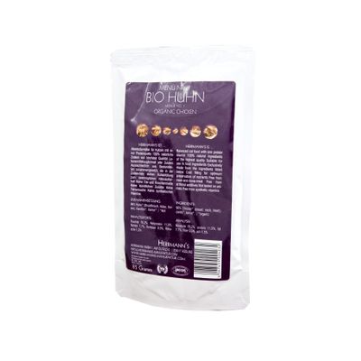 Sachets fraîcheur pour chat Herrmanns Bio-Menu 6 x 85 g- poulet & blé kamut