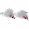 Souris pour chat � poils longs en peluche - lot de 2 souris