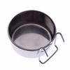 Gamelle en inox pour oiseaux, chat, rongeur - fixation � vis - 0,15 L
