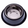 Gamelle en inox peinte par poudrage, jasp�e de noir - capacit� : 0,75 L - 24 cm de diam�tre