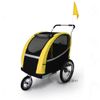 Remolque para bicicleta Racing Bee + adaptador footing - - 135 x 65 x 98 cm (LxAnxAl) - hasta 30 kg - + adaptador footing