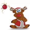 Juguete para perros Crazy Reindeer - - Aprox. 18 cm
