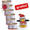 Schesir en gelatina 6 x 85 g + juguete Pingüino ¡gratis! - - Filete de pollo con surimi