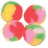 Balles pompon pour chat garnie de menthe � chat - lot de 4 balles