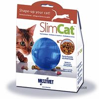 Balle à nourriture pour chat SlimCat - bleu