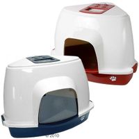  Hoek-kattenbak met filter - - Onderbak blauw 