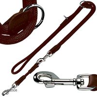 Hunter verstellbare Führleine Freestyle, braun - - 200 cm lang, Ø 10 mm