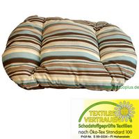  Hondenkussen bruin-gestreept - - L 100 x B 85 x H 12 cm (voor mandgrootte 110cm) 