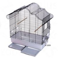 vogelkaefig-lannica-schwarz-wei-l-71-x-b-39-x-h-90-cm Vogelkäfig Lannica - - schwarz / weiß: L 71 x B 39 x H 90 cm