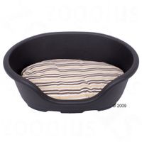 Sparset Hundekorb Lindo dunkelgrau mit passendem Kissen Set Größe 7 (Korb Kissen) L 119 x B 81 x H 34 cm (inkl. 19,50  Speditionskosten)