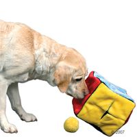  Trixie pluche dobbelsteen met 4 speelballen - - ca. 21 cm 