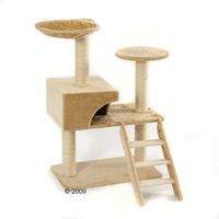  Krabpaal Dionysos - - beige, bodemplaat overspannen met pluche 