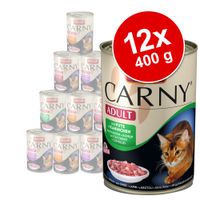 Gemengd Voordeelpakket Animonda Carny Adult Kat 12 x 400 g - - Combinatie met rund