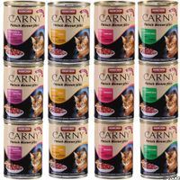  Gemengd Voordeelpakket Animonda Carny Adult 12 x 400 g - - Combinatie met rund 