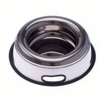  Roestvrijstalen voerbak met spetterbescherming - - 0,9 l, ? 23 cm 