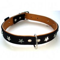 Heim leren halsband Stars - - 40 cm, 25 mm