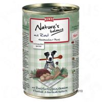  Rinti Nature?s Balance 6 x 400 g - - met lam, volkoren rijst, sperciebonen, vlasolie & tuinkruiden 