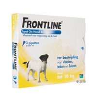  Frontline Spot-On S - 2/10 kg - - 4 pipetten 