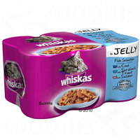 Whiskas blik Kattenvoer 6 x 390 g of 400 g - - Jelly Poultry Selection (6 x 390 g)