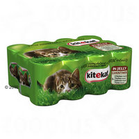 Kitekat Jelly blik Kattenvoer 12 x 400 g - - Jelly