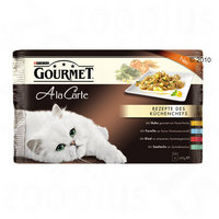 Multipack - Gourmet à La Carte Kattenvoer 4 x 85 g - - kip, forel, rund, koolvis